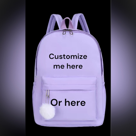 Handbags - Customizable Backpack 🎒Multiple Color Options!